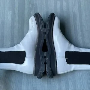 Alexander McQueen White Leather Pull On Platform Hybrid Chelsea Boots Men’s 42 D Alexander McQueen | Shoes | Alexander Mcqueen White Leather  main image 3